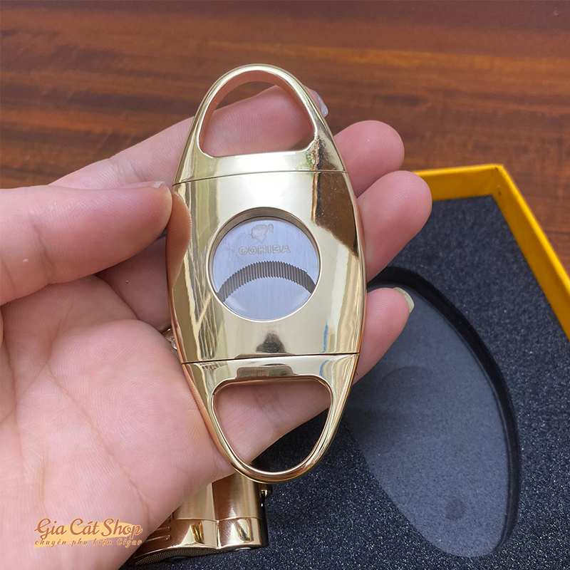 cắt cigar cohiba gold Bộ khò cắt cigar Cohiba CHB360