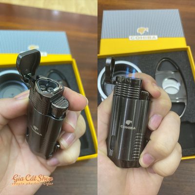 Bộ phụ kiện cigar Cohiba khò cắt gạt tàn COHB360