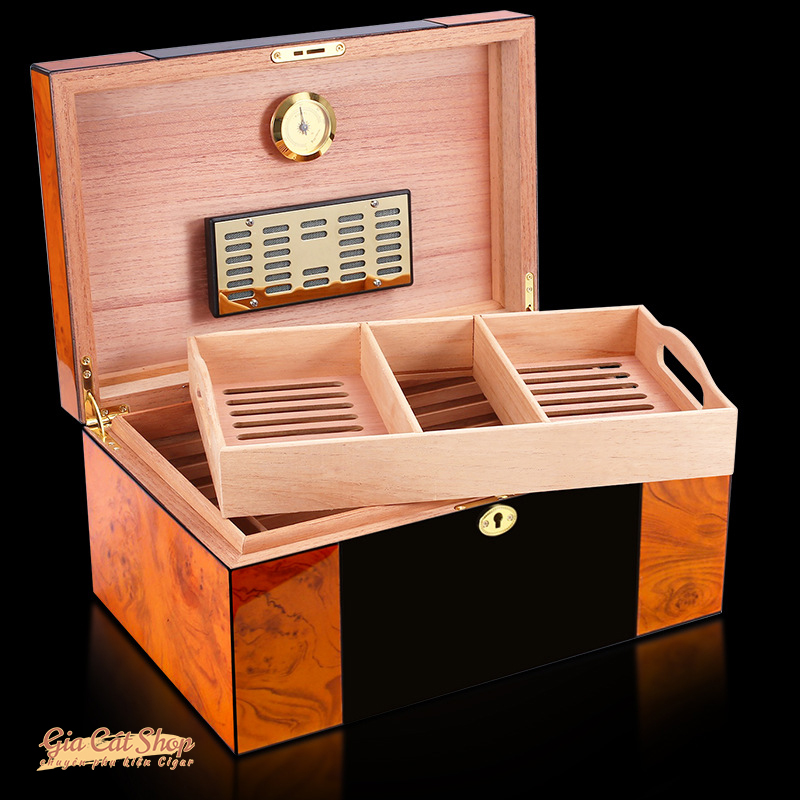 tủ bảo quản cigar cohiba Tủ bảo quản cigar cohiba CH100 chứa 80 - 100 điếu