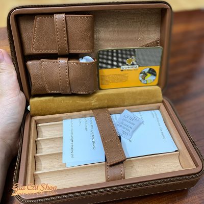 Bao da đựng cigar Cohiba 4 điếu
