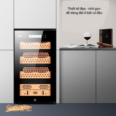 Tủ bảo quản cigar FUKE, tủ điện sức chứa 300-350 điếu