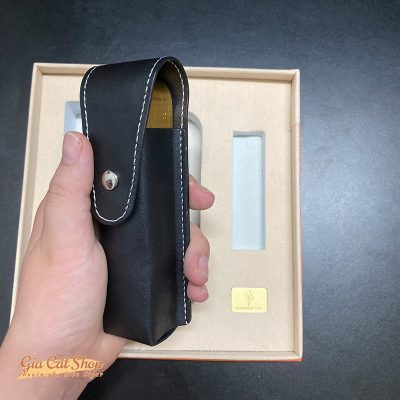 Bộ phụ kiện cigar khò gác điếu và bao da Golden Fire TZ233