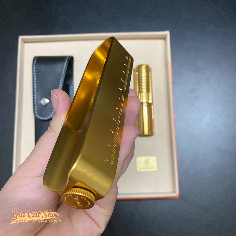 bộ phụ kiện cigar Golden Fire Bộ phụ kiện cigar khò gác điếu và bao da Golden Fire TZ233