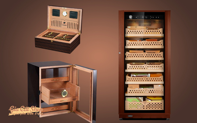 tủ bảo quản cigar các loại 4 điều quan trọng về phụ kiện cigar mà anh em mê cigar nên biết